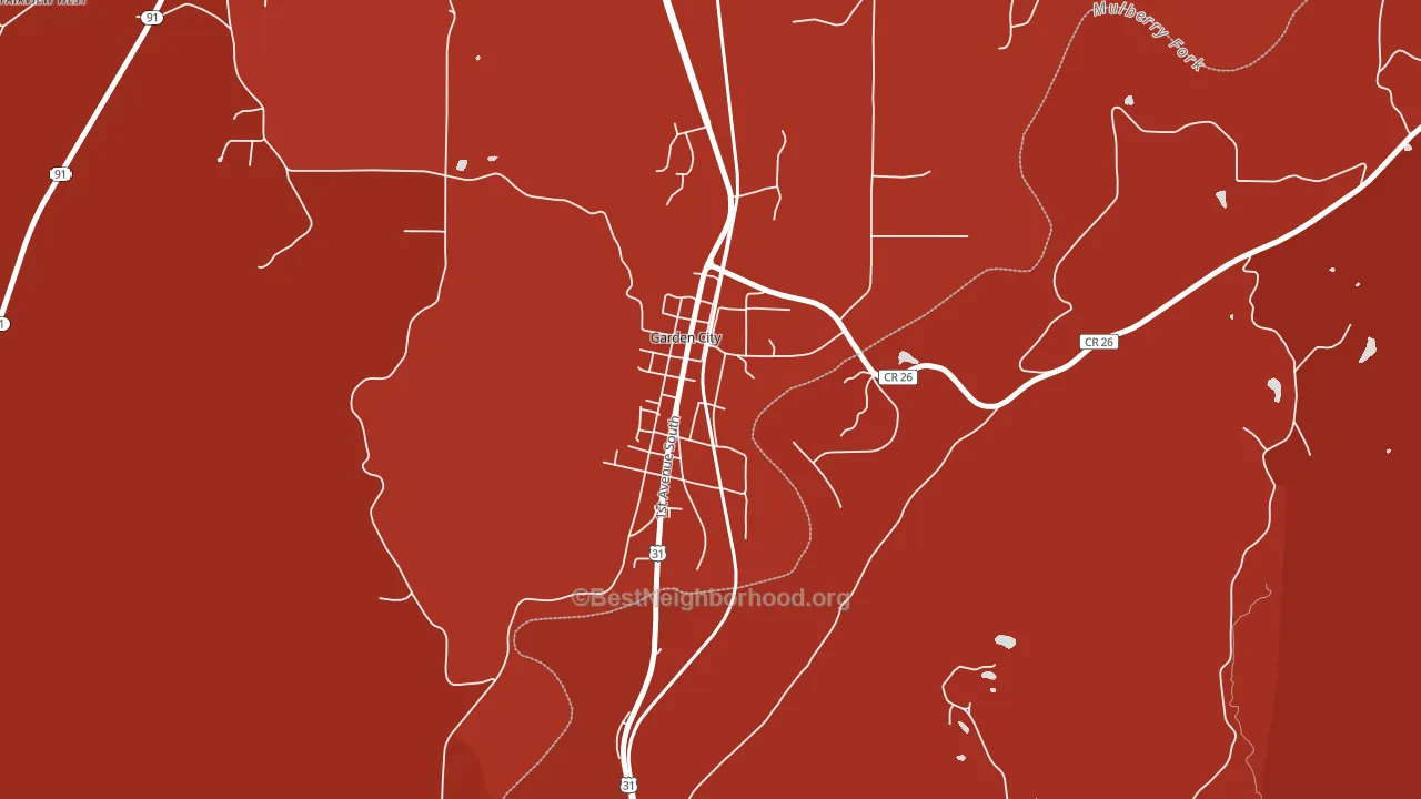 35070, AL block-group political-lean map