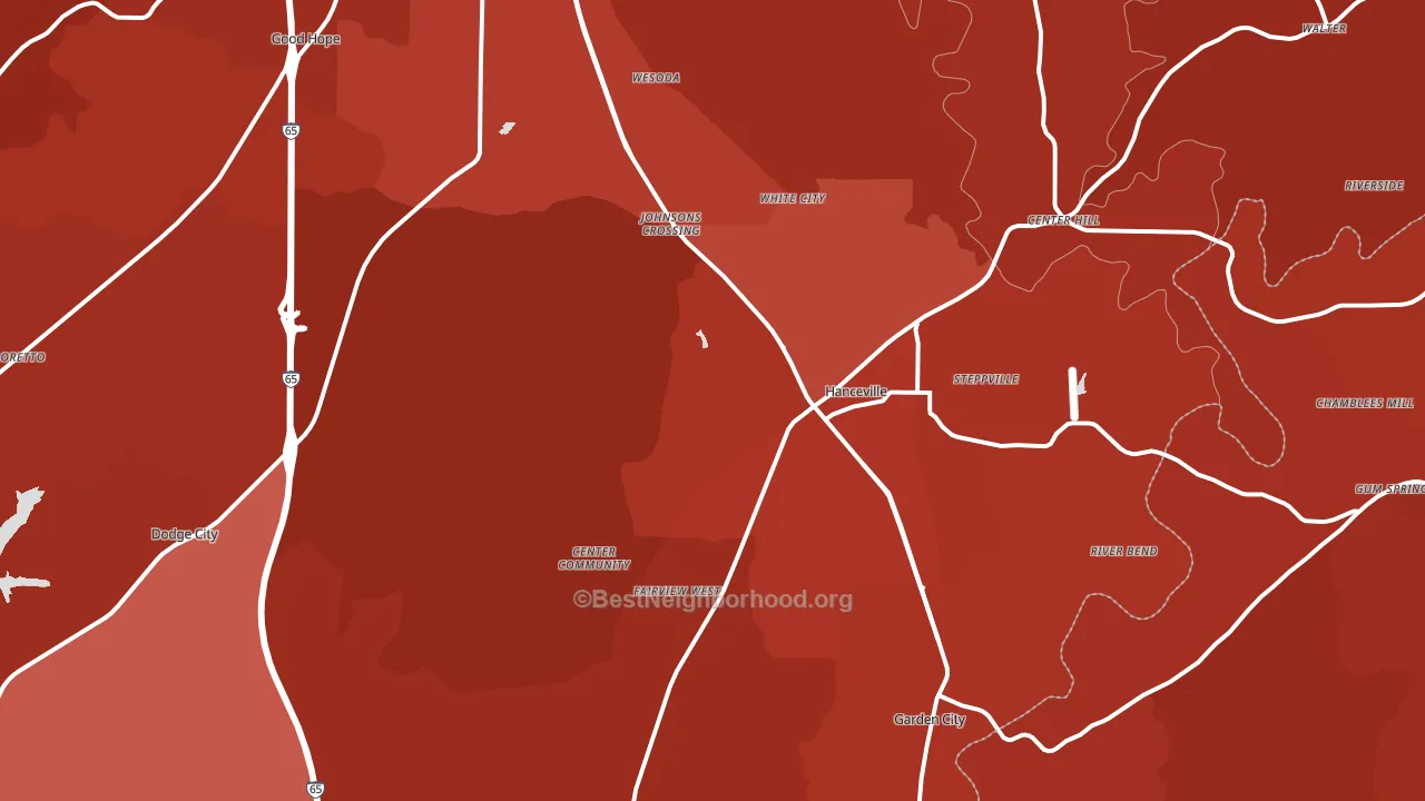 35077, AL block-group political-lean map
