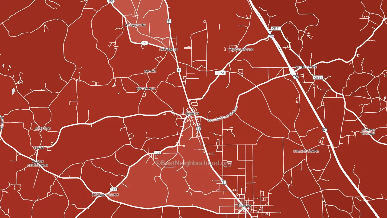 35085, AL block-group political-lean map