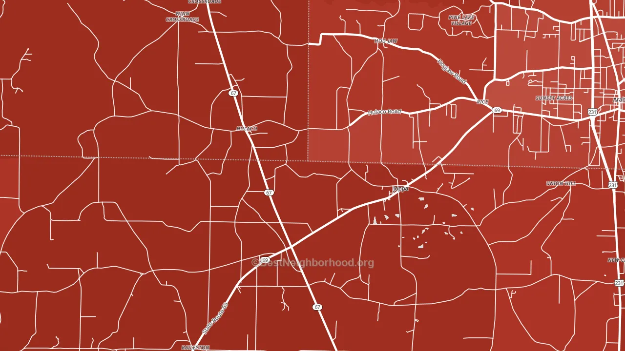 35087, AL block-group political-lean map