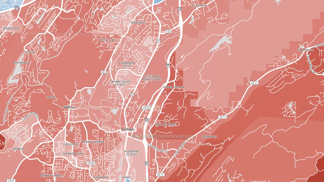 35124, AL block-group political-lean map
