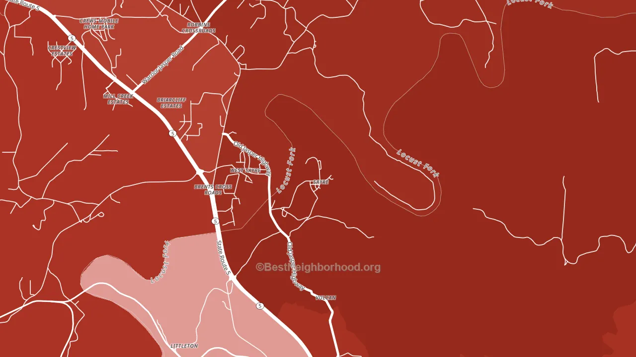 35139, AL block-group political-lean map
