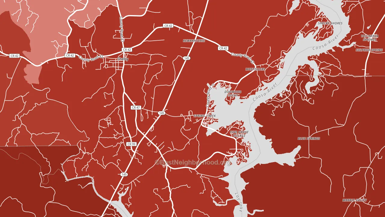 35143, AL block-group political-lean map