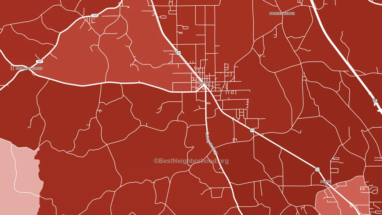 35171, AL block-group political-lean map