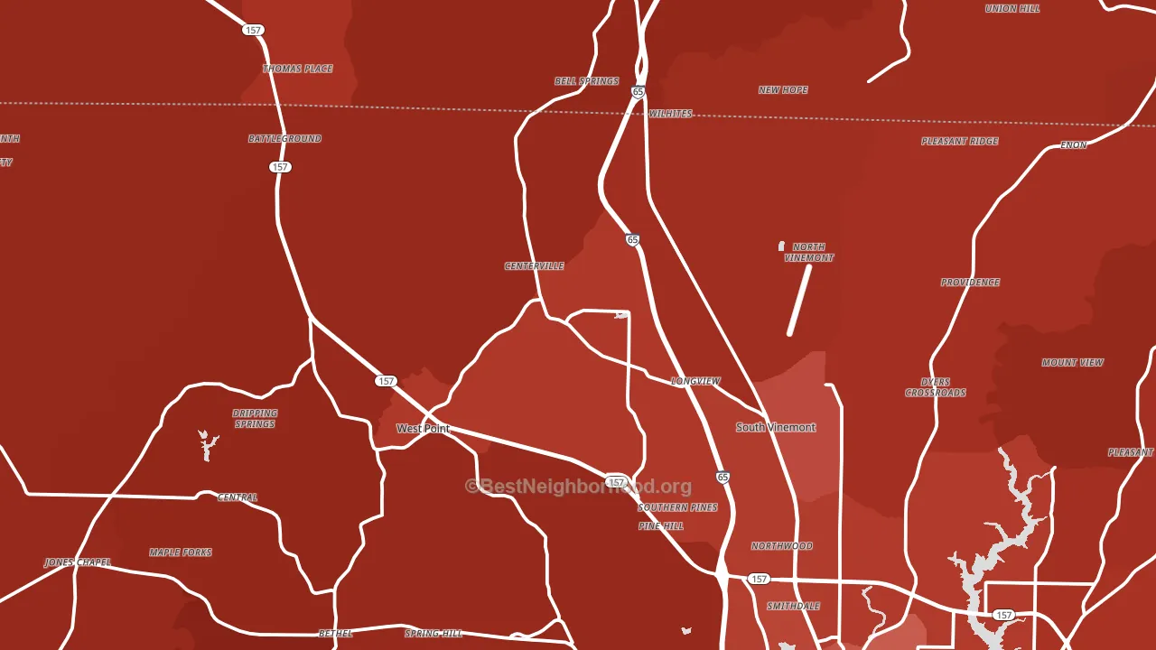 35179, AL block-group political-lean map