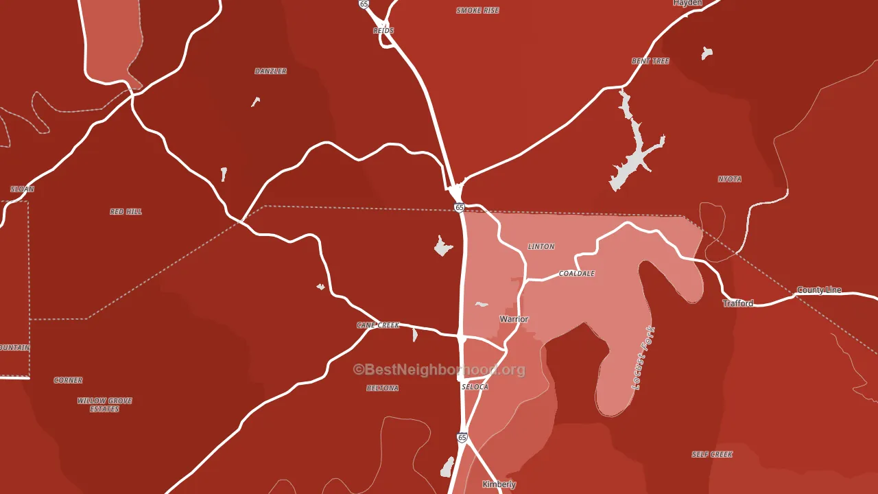 35180, AL block-group political-lean map