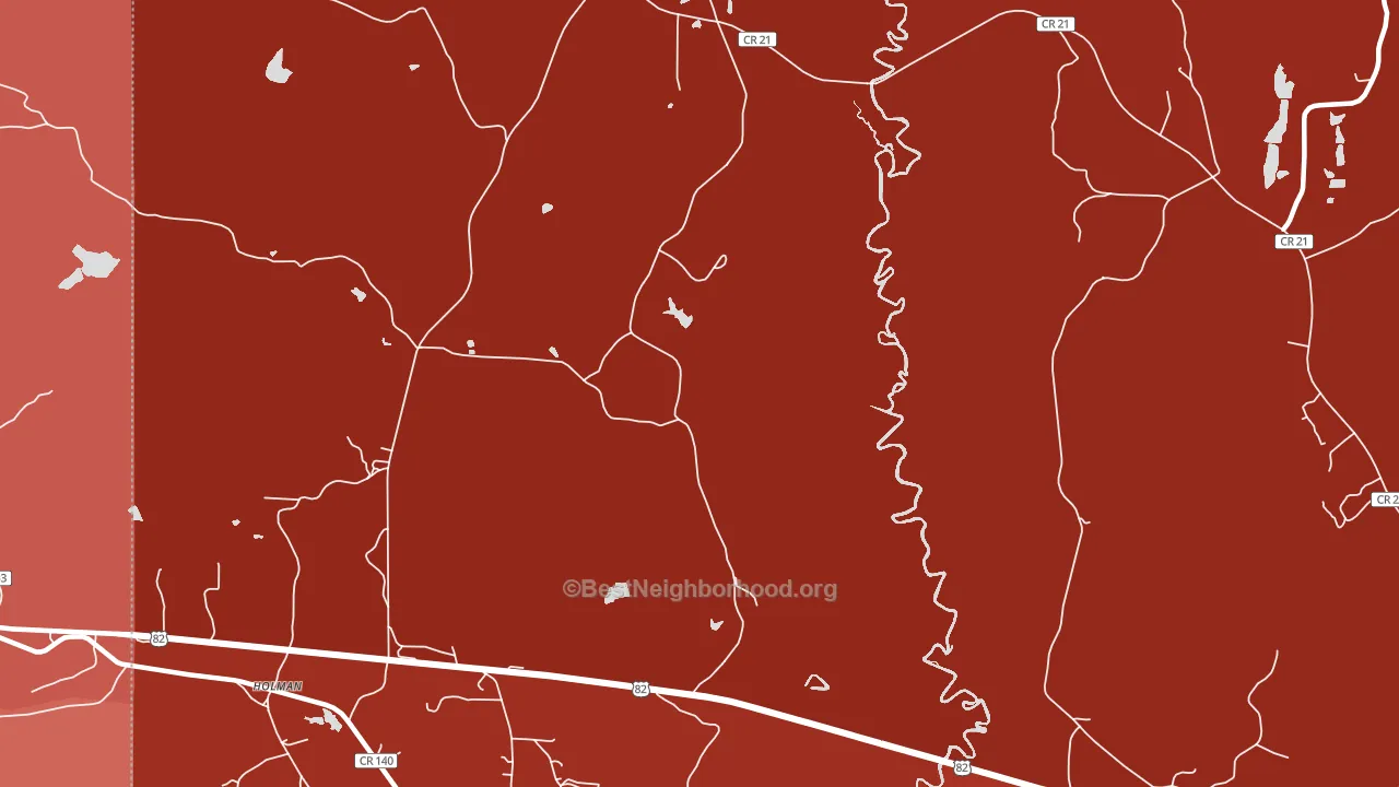 35457, AL block-group political-lean map
