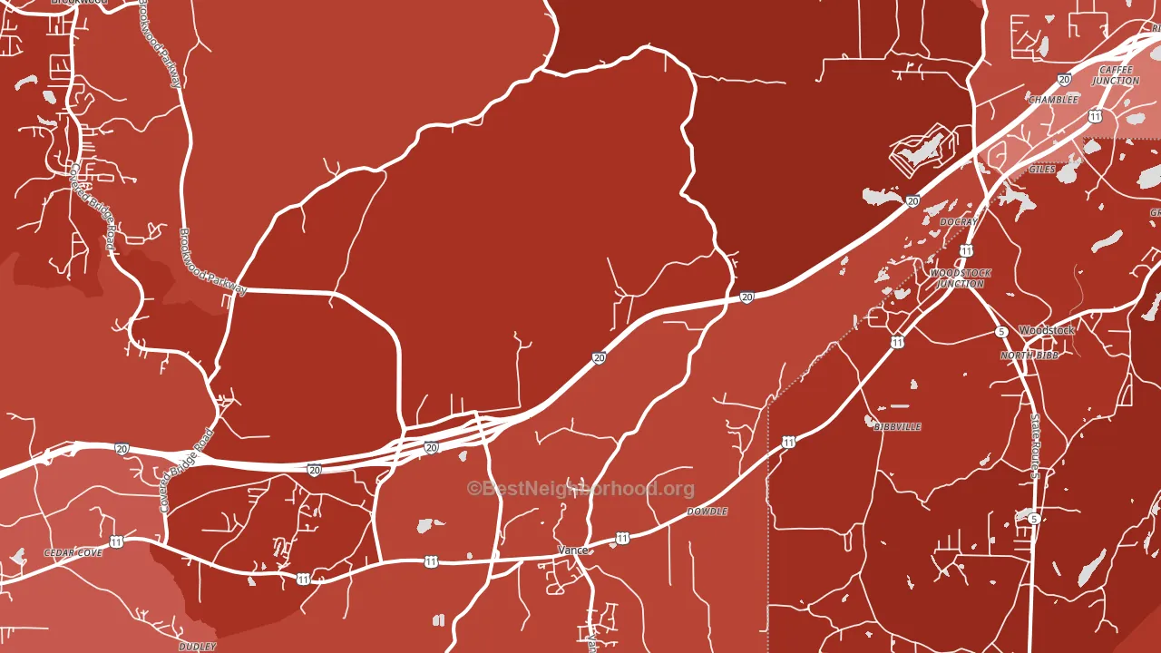 35490, AL block-group political-lean map