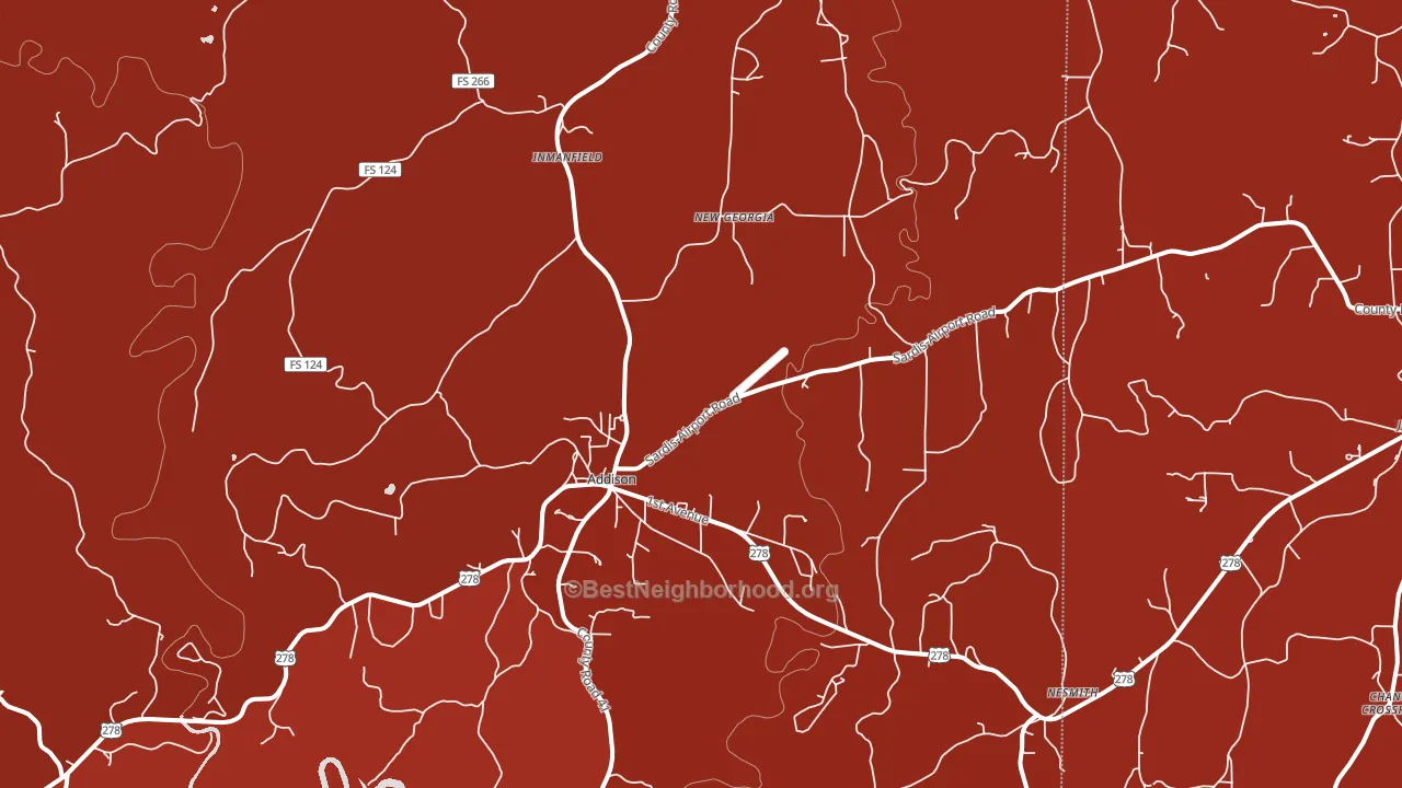 35540, AL block-group political-lean map