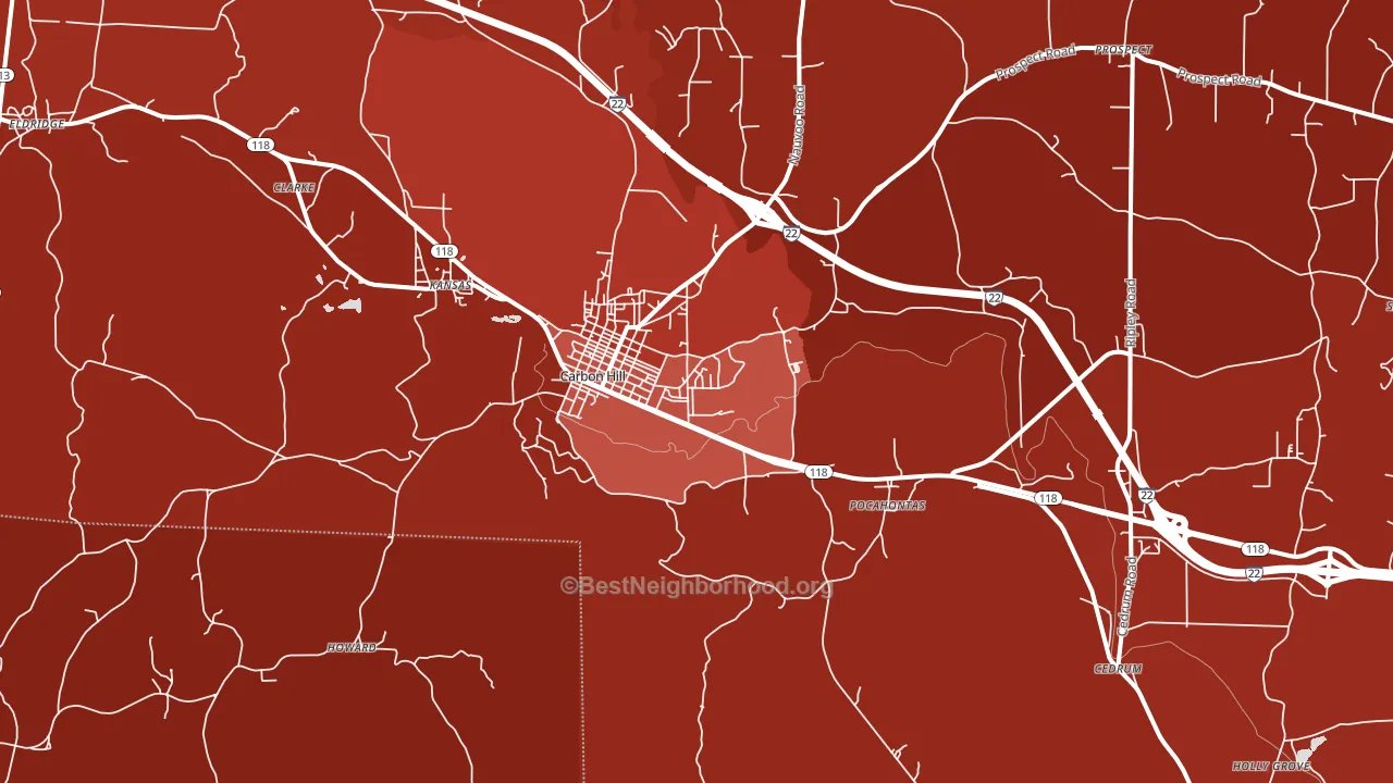 35549, AL block-group political-lean map