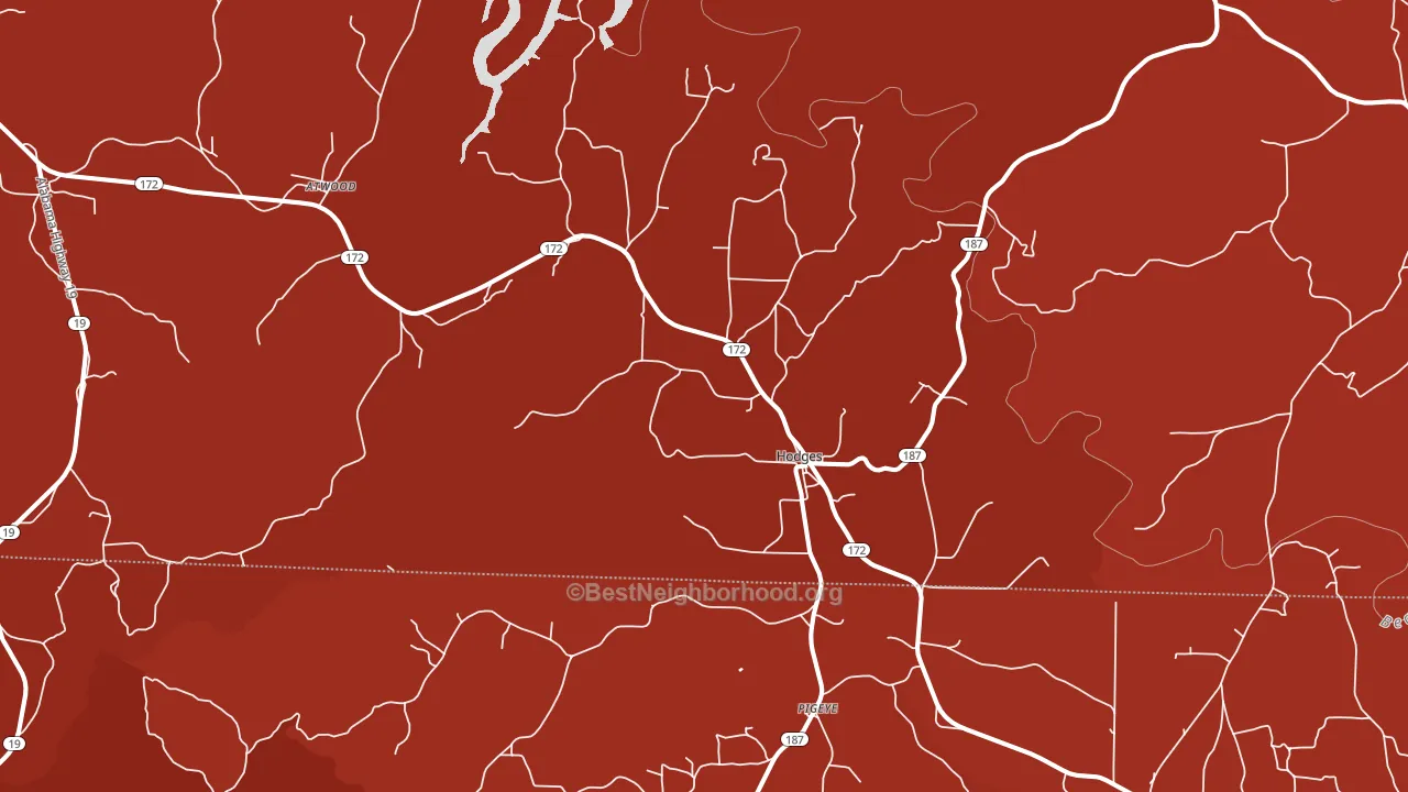 35571, AL block-group political-lean map