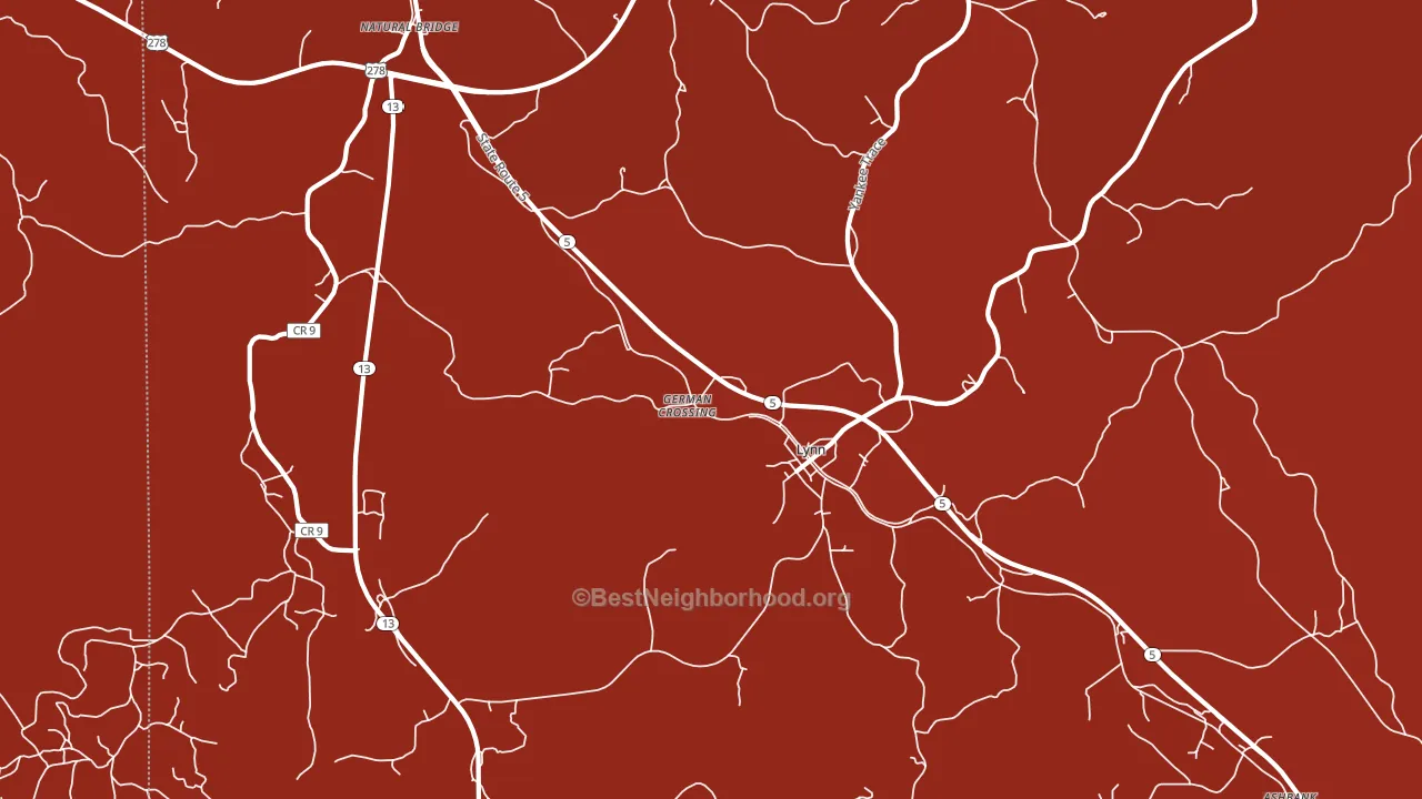 35575, AL block-group political-lean map