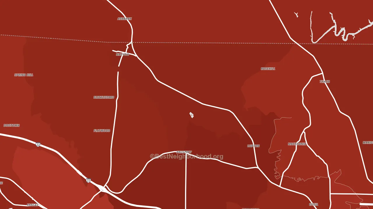 35578, AL block-group political-lean map
