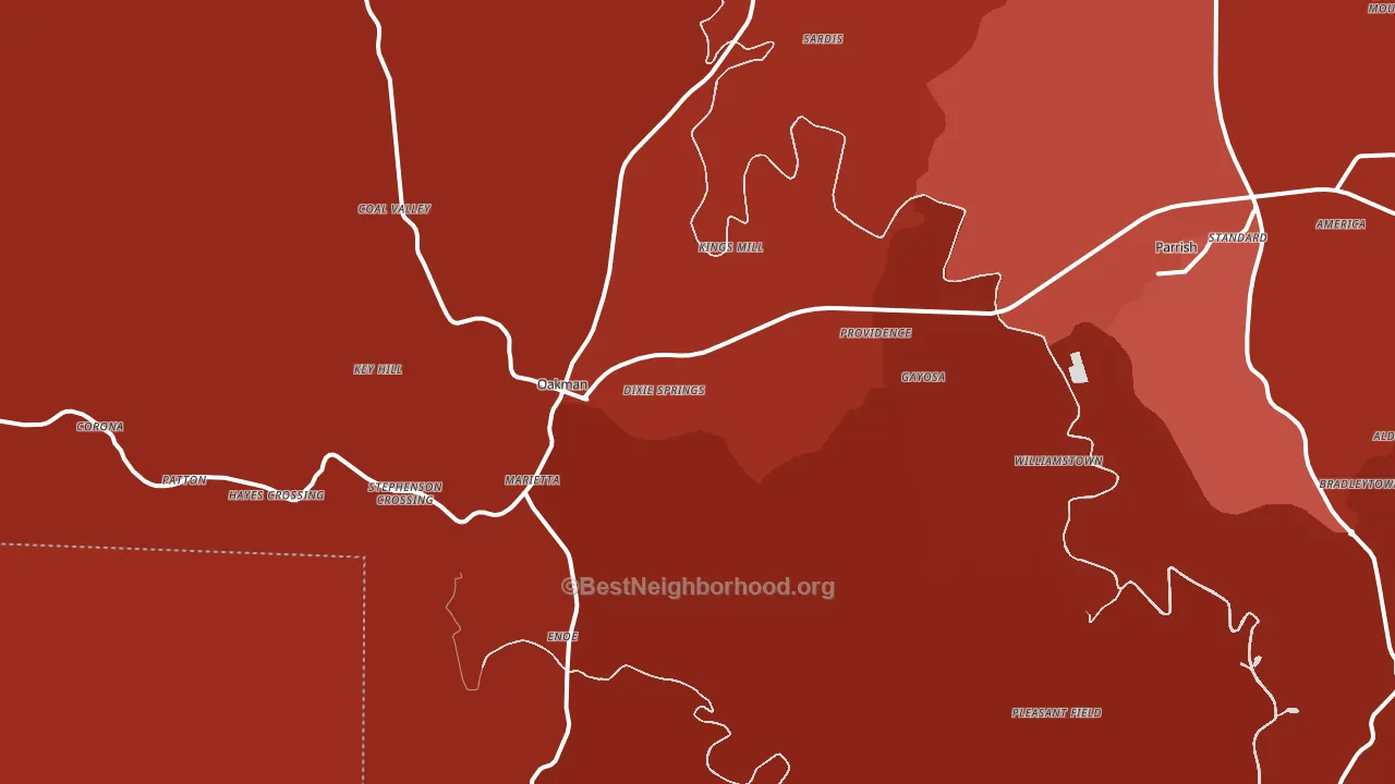 35579, AL block-group political-lean map