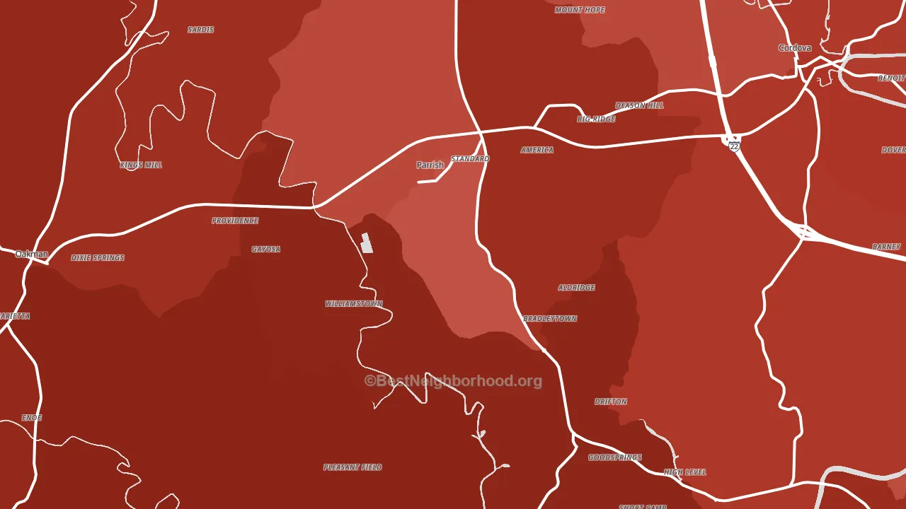 35580, AL block-group political-lean map