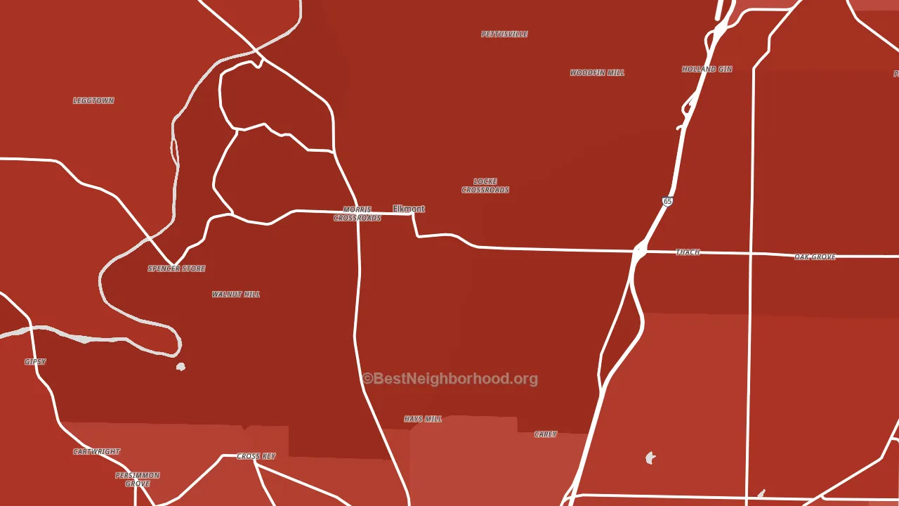35620, AL block-group political-lean map