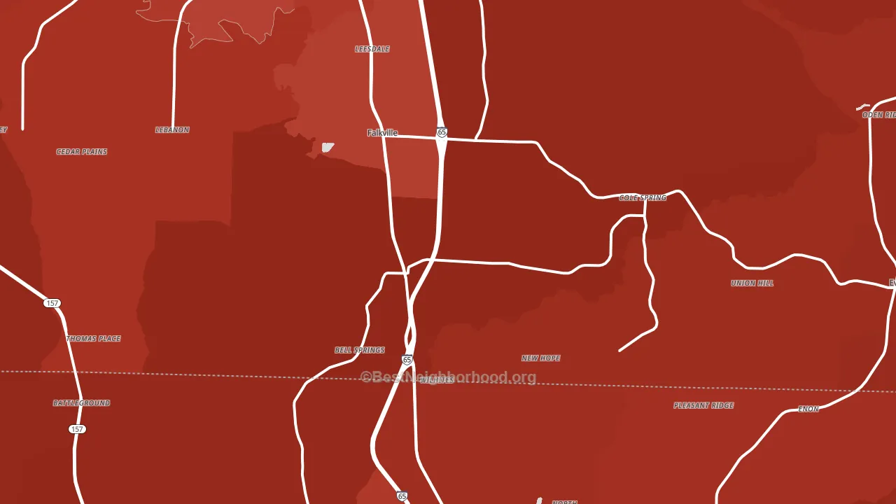 35622, AL block-group political-lean map