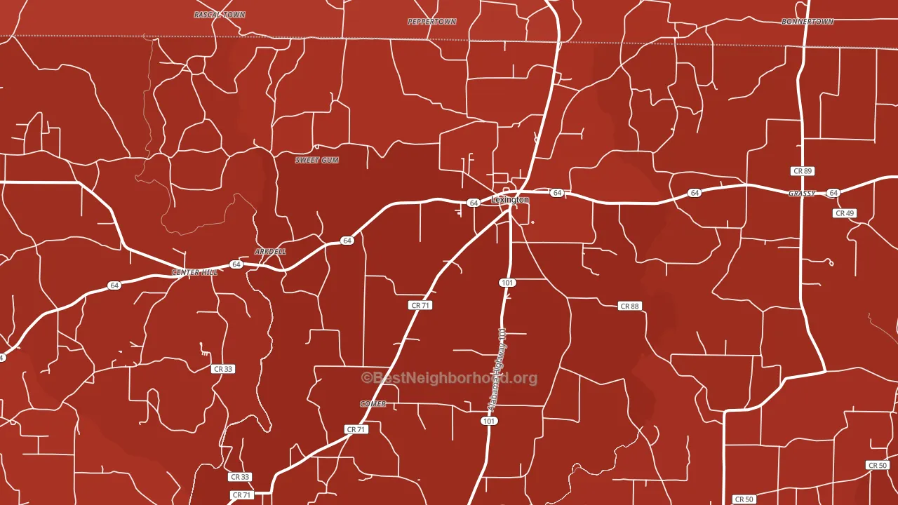 35648, AL block-group political-lean map