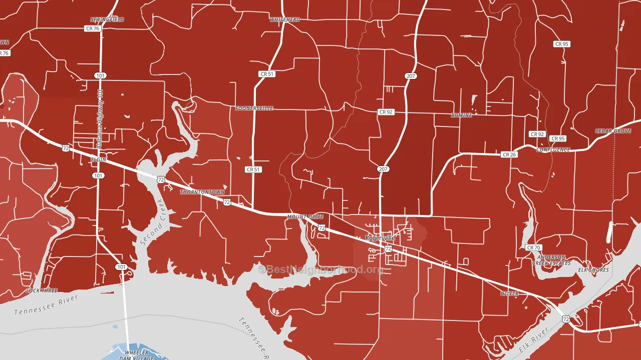 35652, AL block-group political-lean map