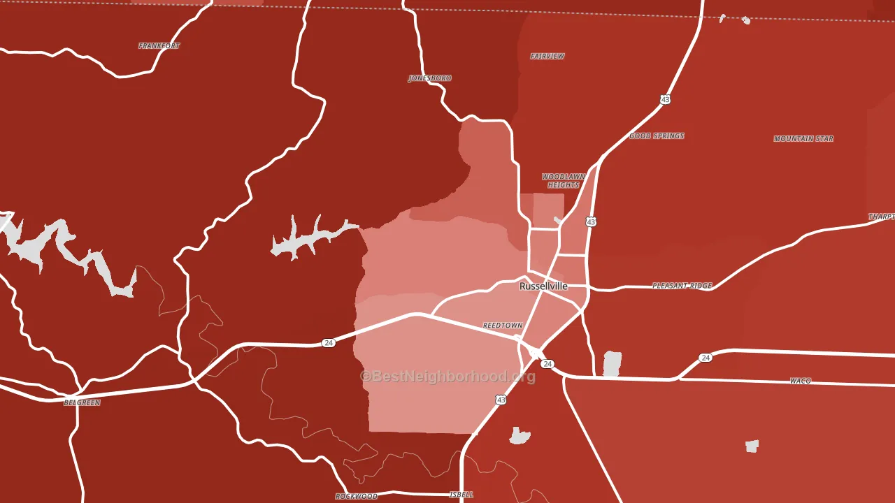 35653, AL block-group political-lean map