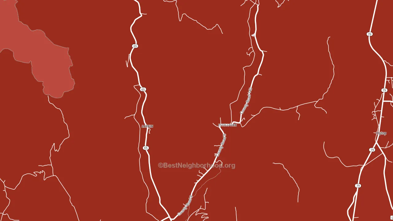 35745, AL block-group political-lean map
