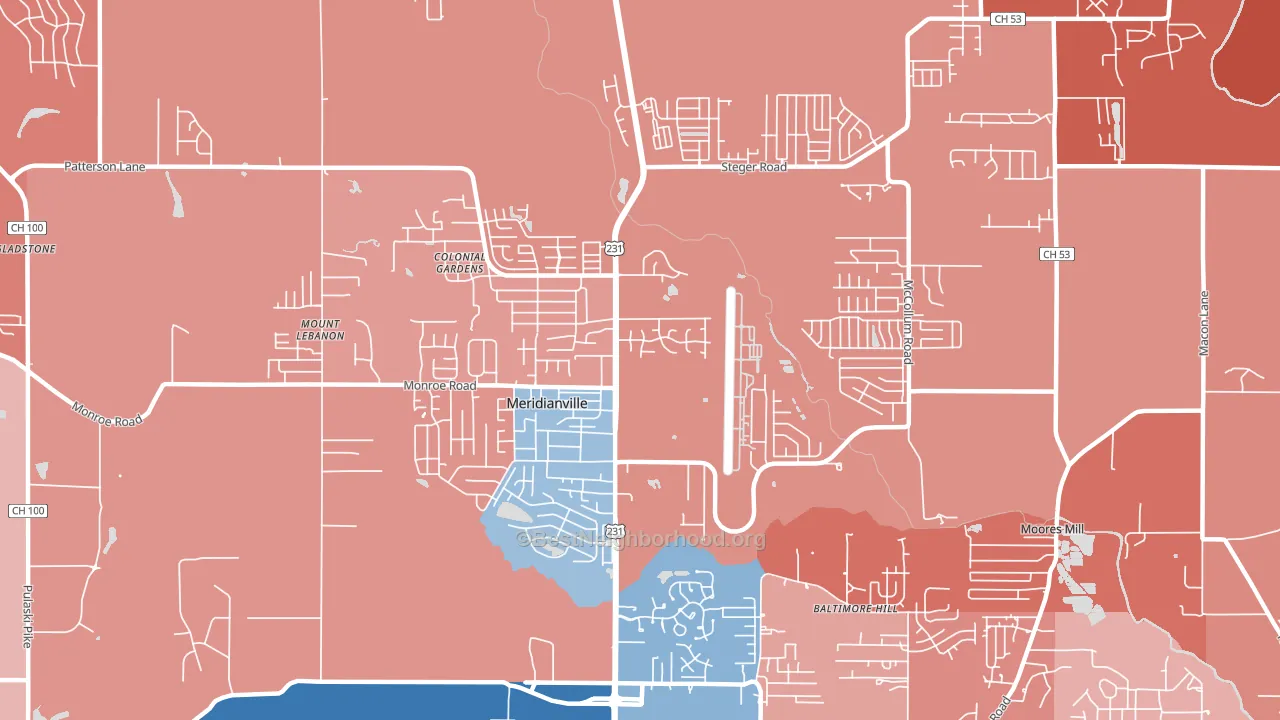 35759, AL block-group political-lean map