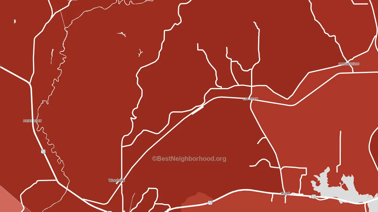 35776, AL block-group political-lean map