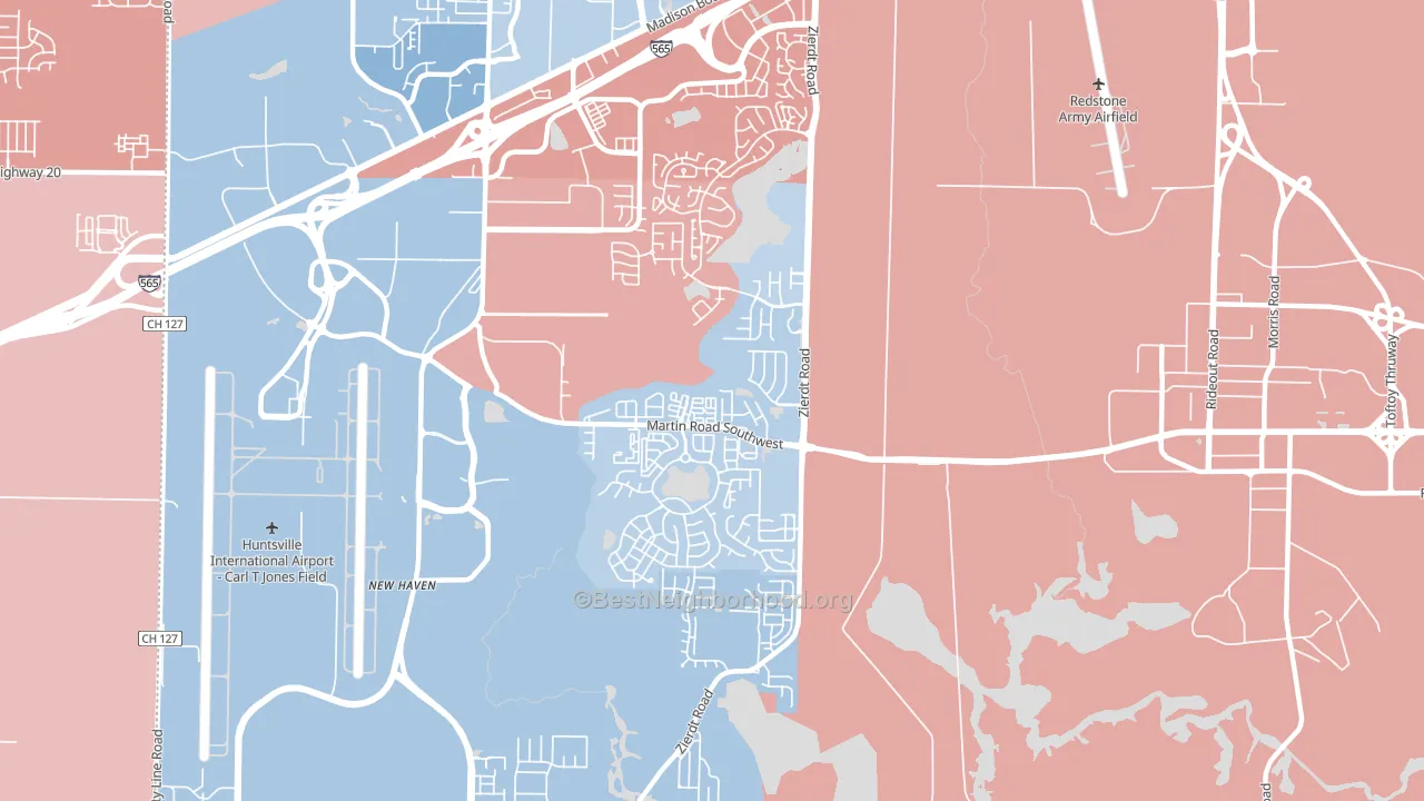 35824, AL block-group political-lean map