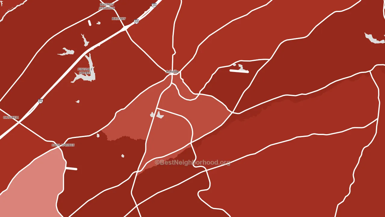 35953, AL block-group political-lean map