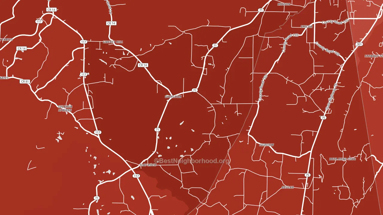 35966, AL block-group political-lean map