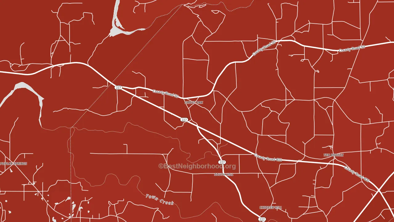 35975, AL block-group political-lean map