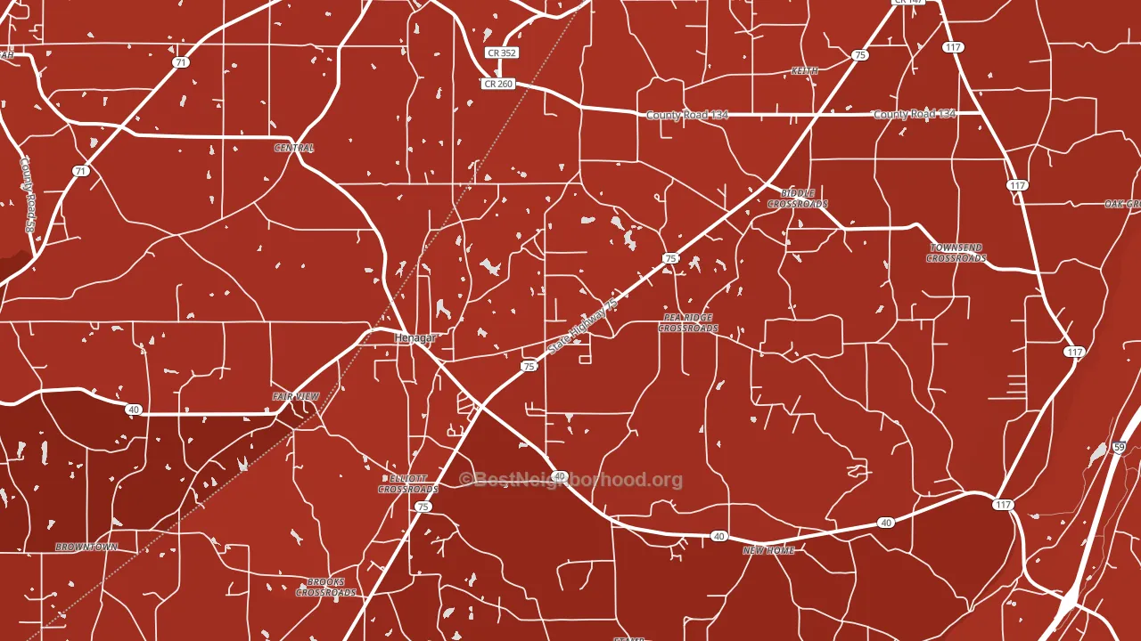 35978, AL block-group political-lean map