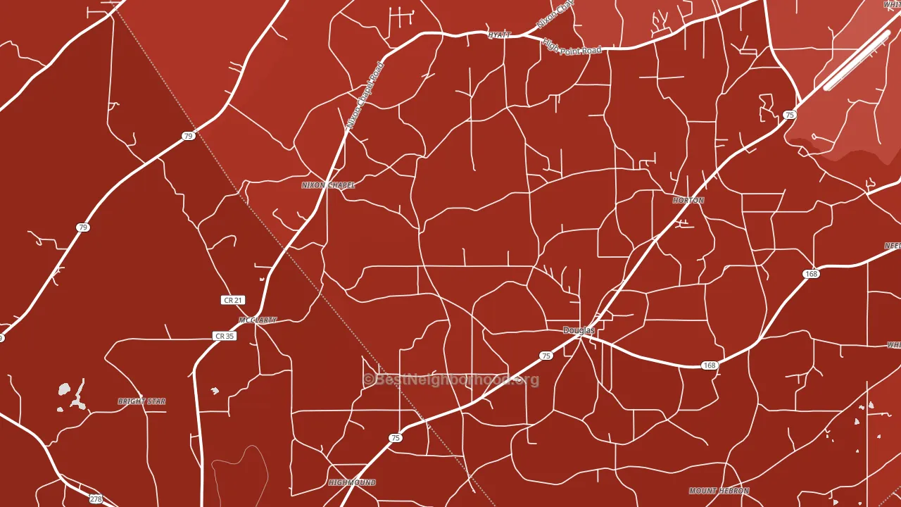 35980, AL block-group political-lean map