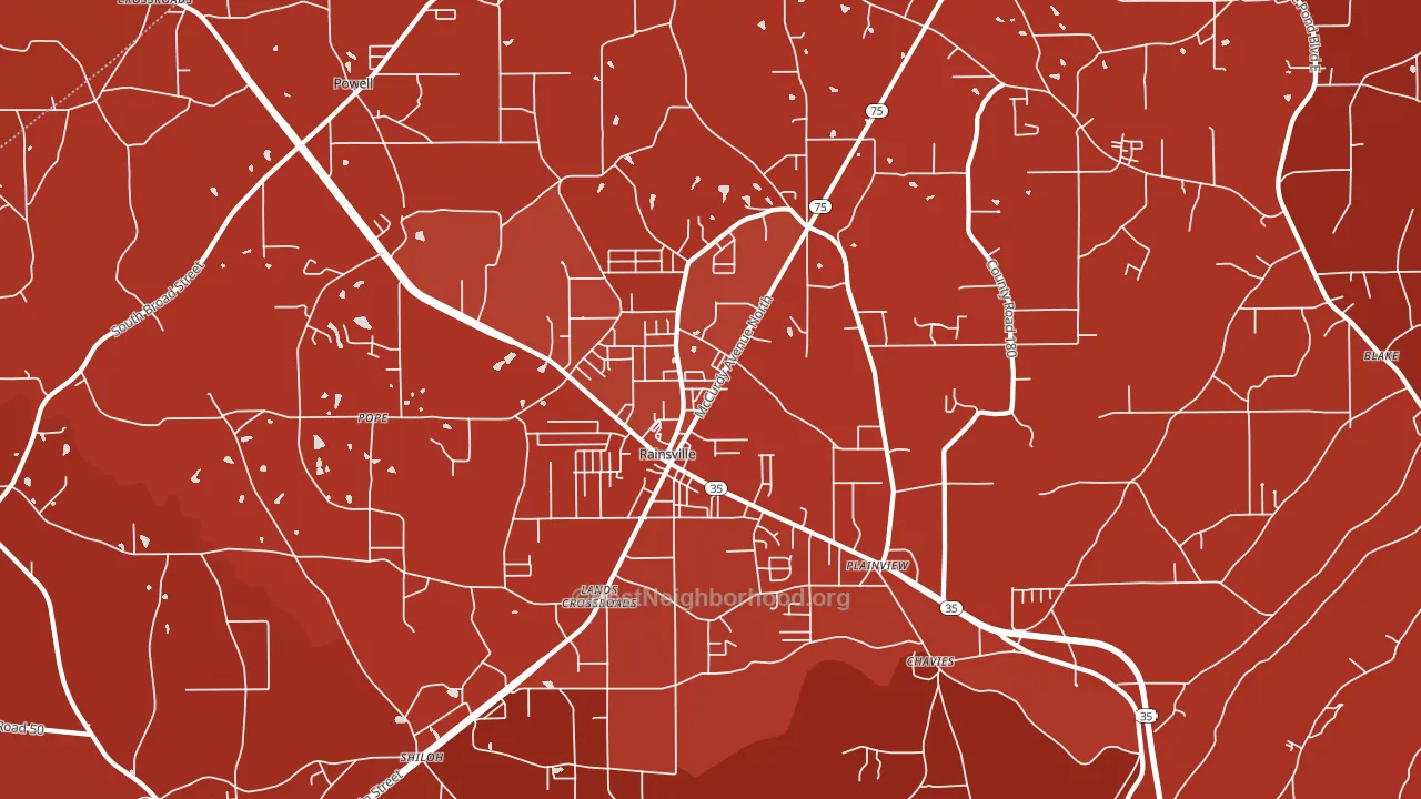 35986, AL block-group political-lean map
