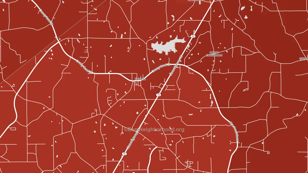 35988, AL block-group political-lean map