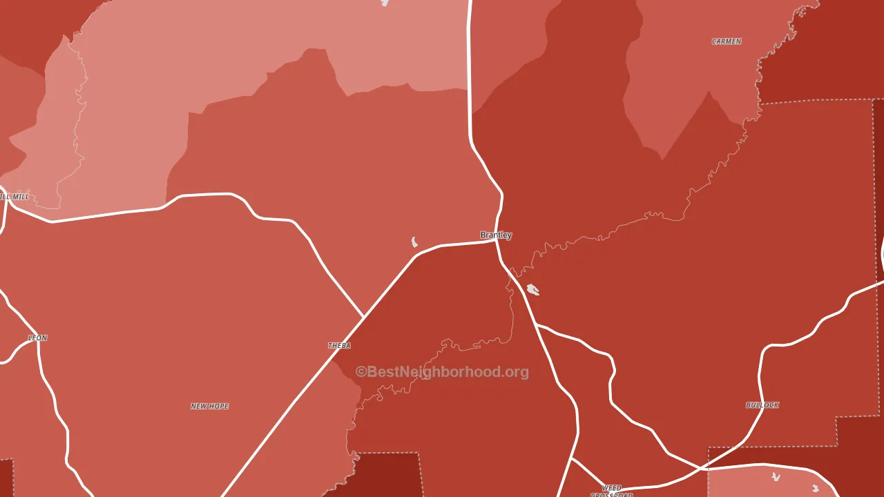 36009, AL block-group political-lean map