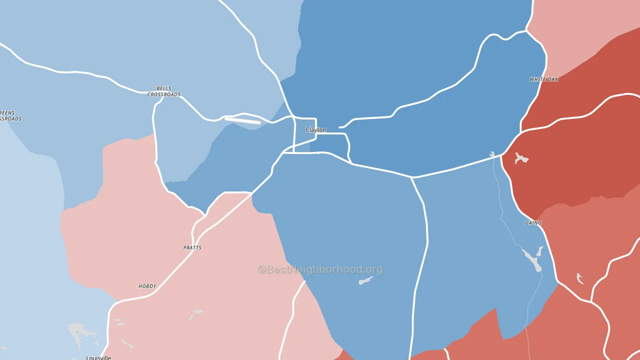 36016, AL block-group political-lean map