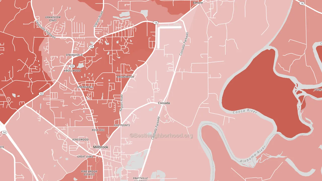 36020, AL block-group political-lean map