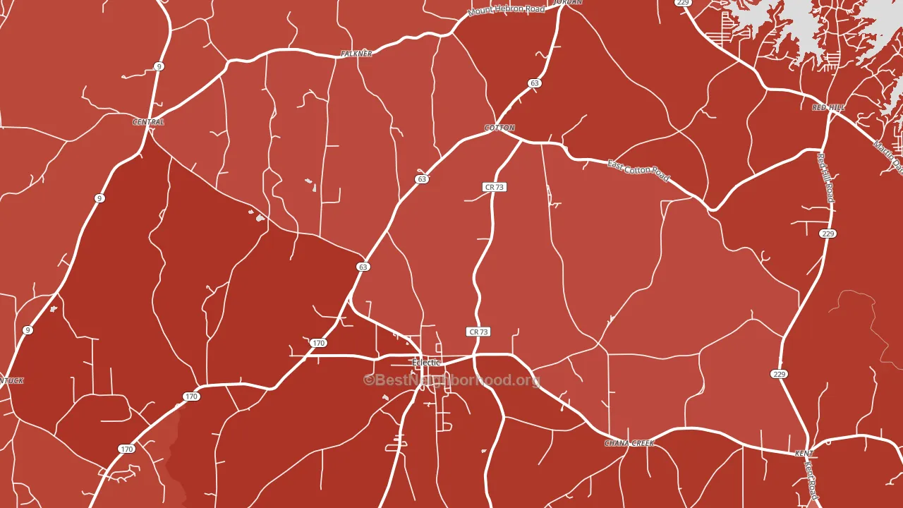 36024, AL block-group political-lean map