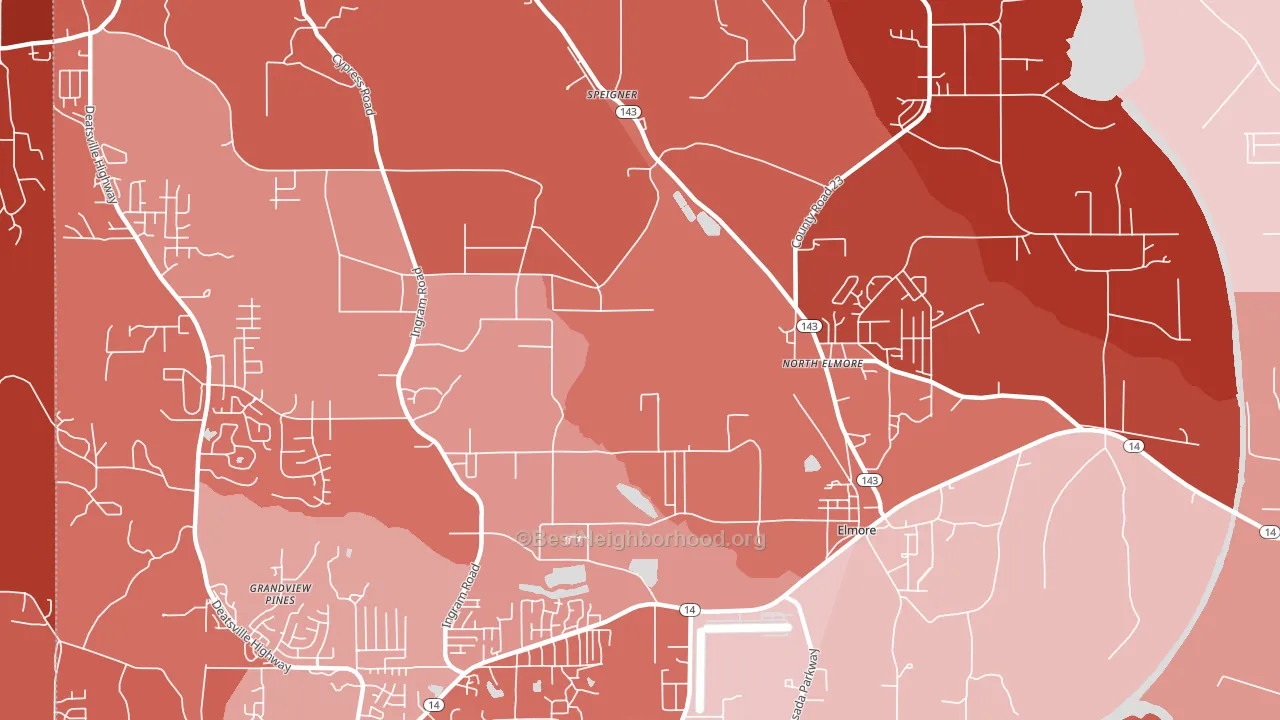 36025, AL block-group political-lean map