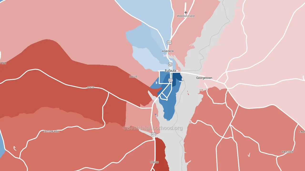 36027, AL block-group political-lean map