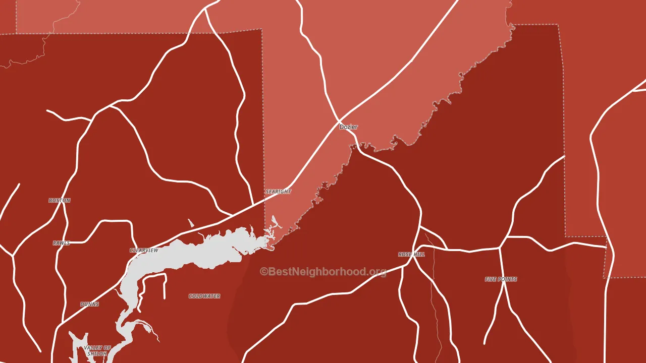 36028, AL block-group political-lean map