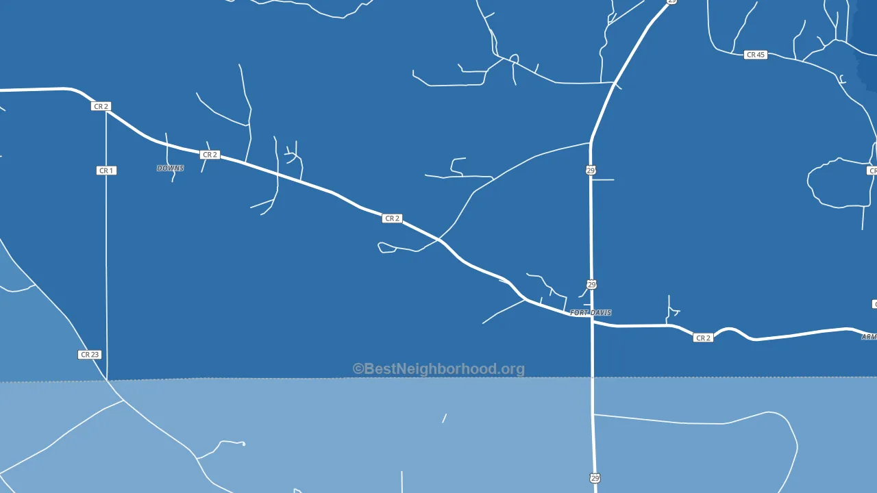 36031, AL block-group political-lean map