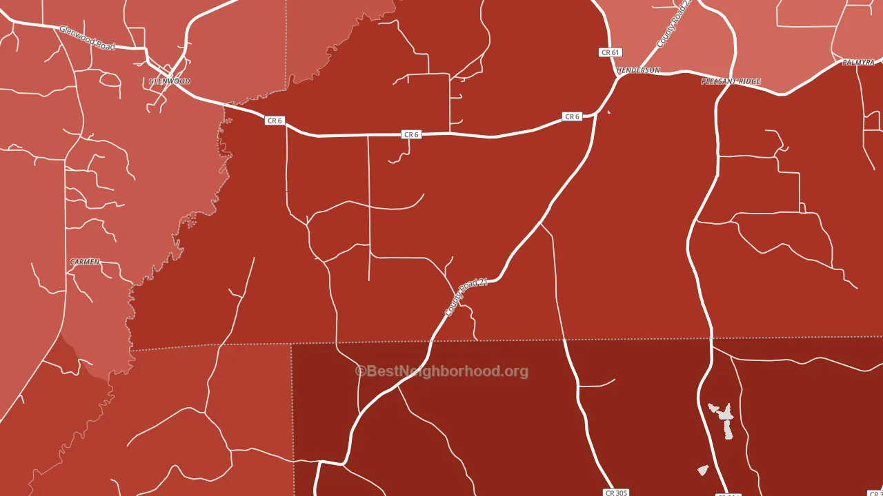 36034, AL block-group political-lean map