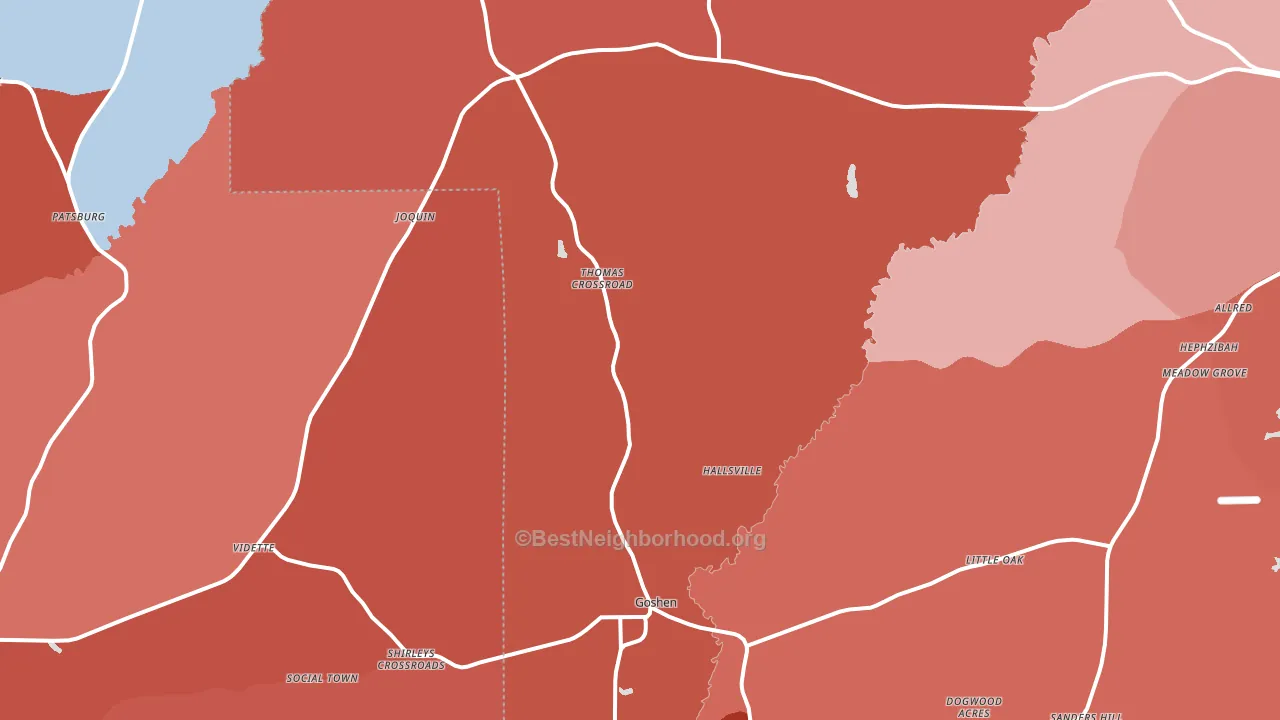 36035, AL block-group political-lean map