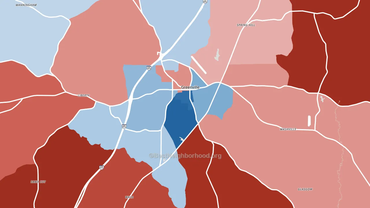36037, AL block-group political-lean map