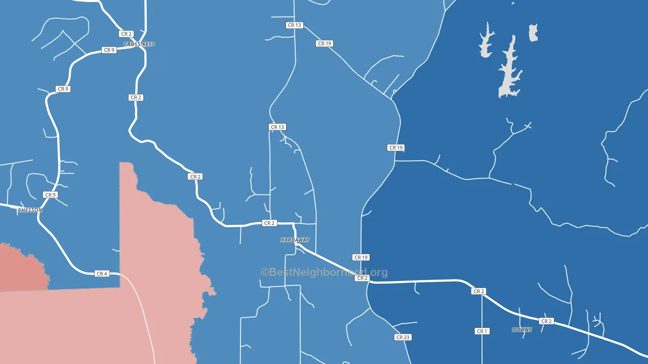 36039, AL block-group political-lean map