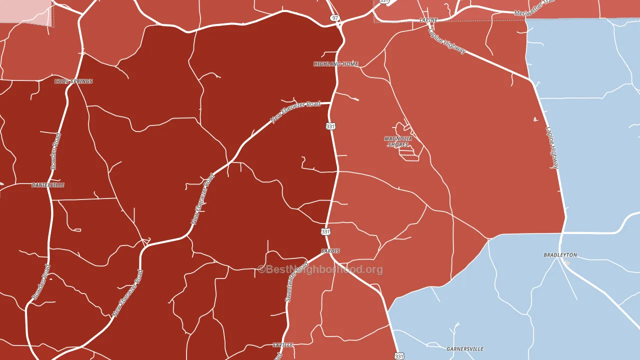 36041, AL block-group political-lean map