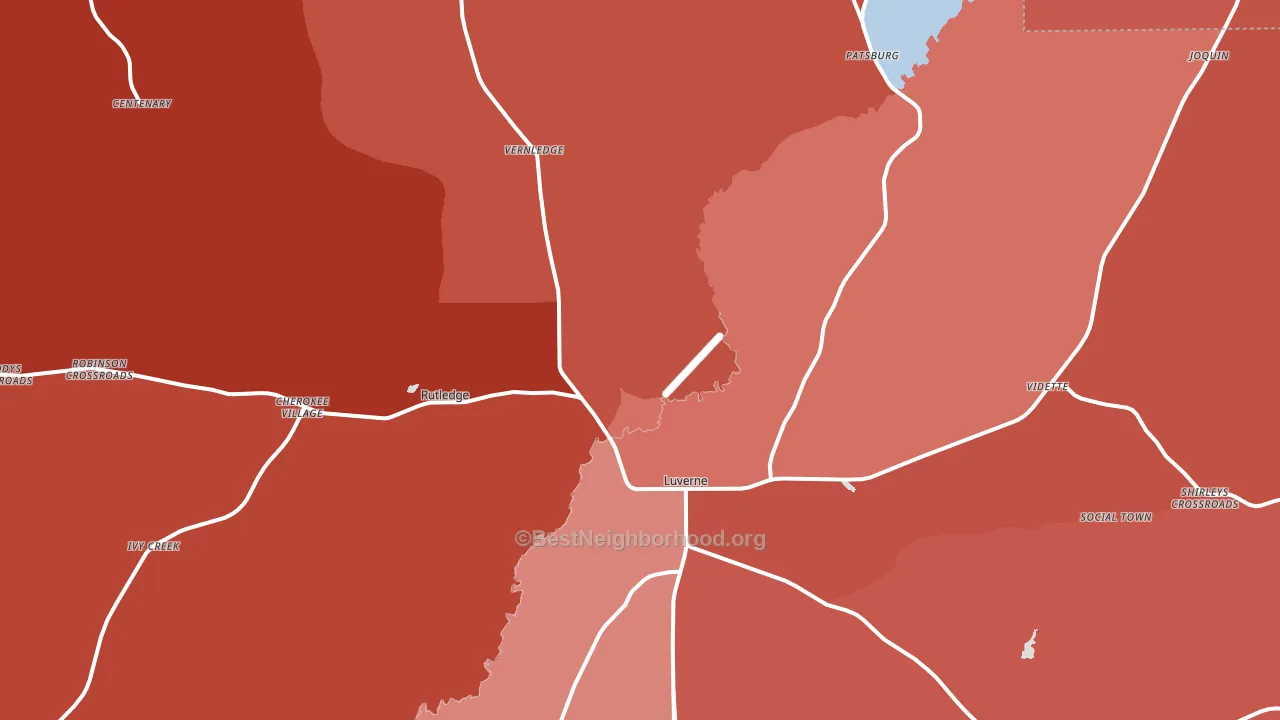 36049, AL block-group political-lean map