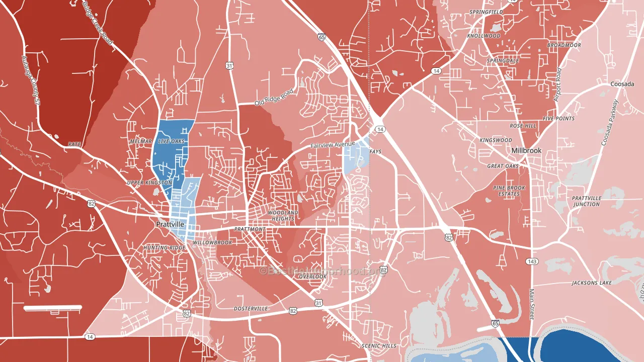 36066, AL block-group political-lean map